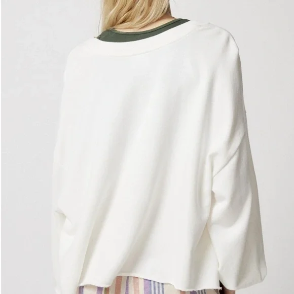 Urban Outfitters Out From Under Pullover Notch Neck Sweatshirt - Picture 3 of 8